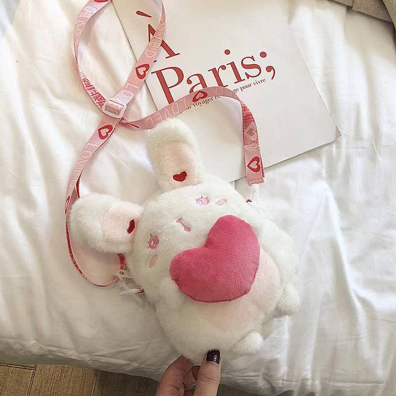 Sweet Lolita Lovely Rabbit Flat Cross-body Bag