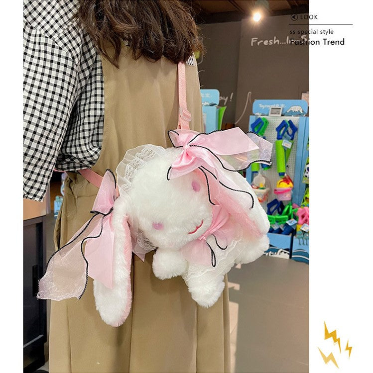 Cute Rabbit Solid Ribbon Hair Band Lolita Cross-body Bag