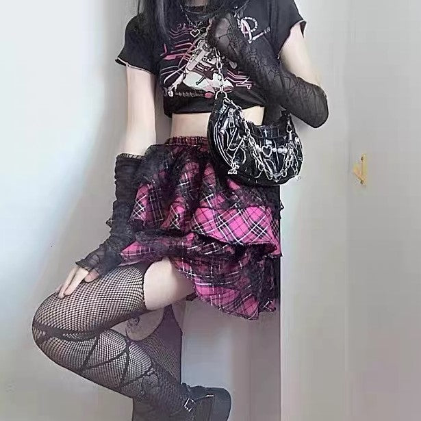 Y2K Gothic Dumpling Pleated Shoulder Bag