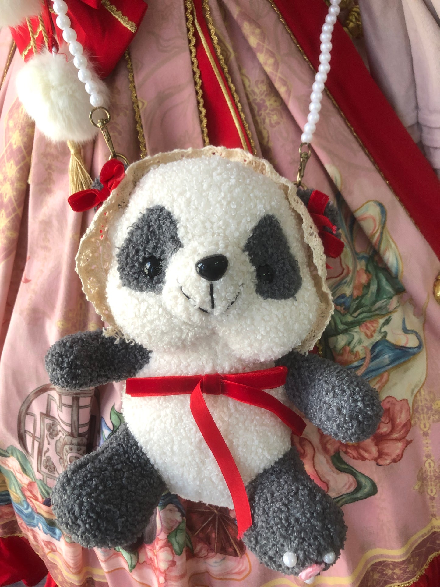 JSK Full Set♥Ready to Ship♥Red Panda ♥Chinese Style Lolita Dress