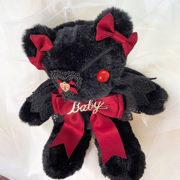 Evil One Eyed Black Sweetheart Bear