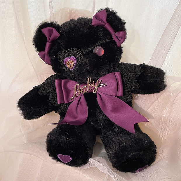 Evil One Eyed Black Sweetheart Bear