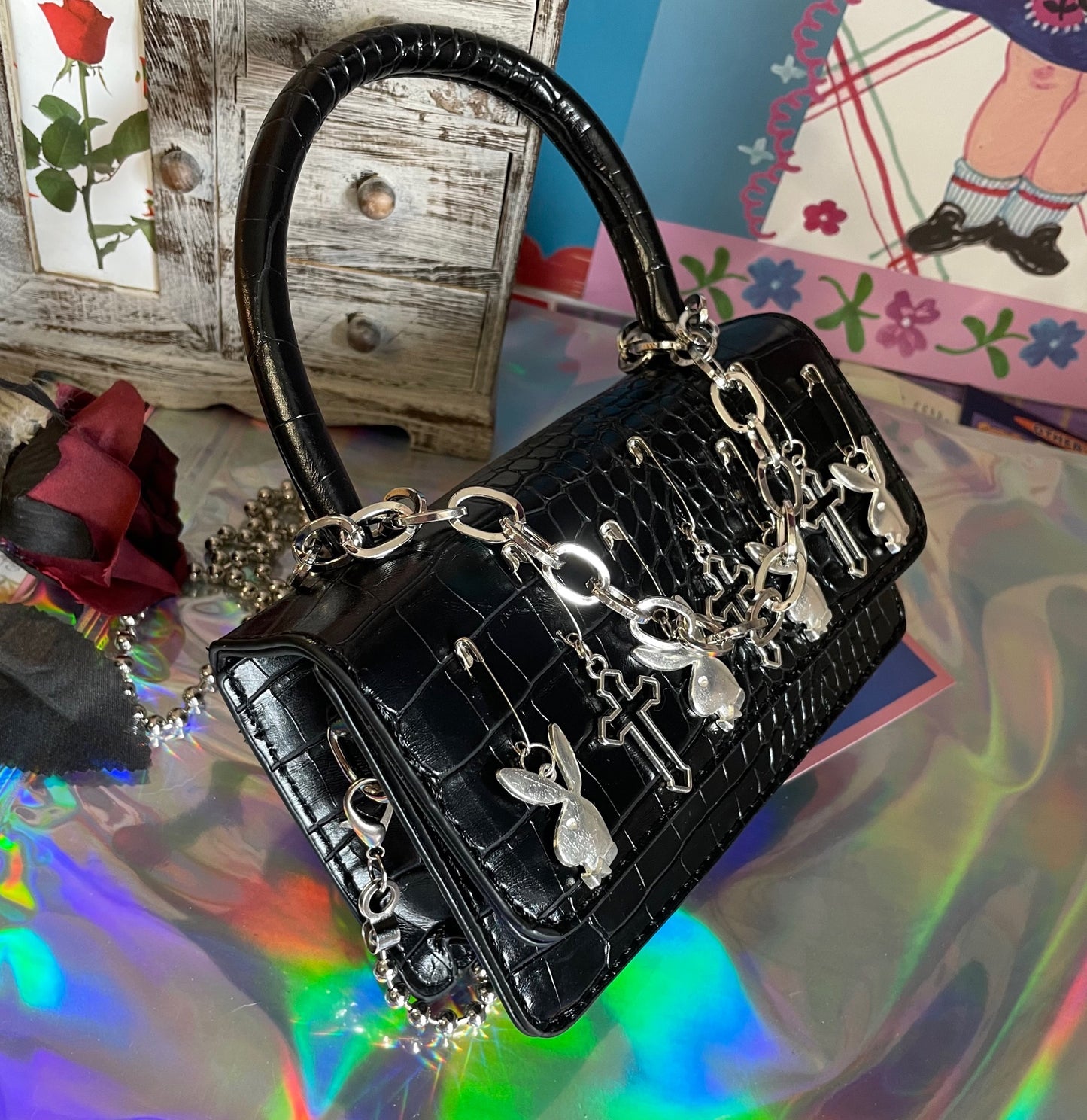 Y2K Diablo Locomotive Lolita Handbag