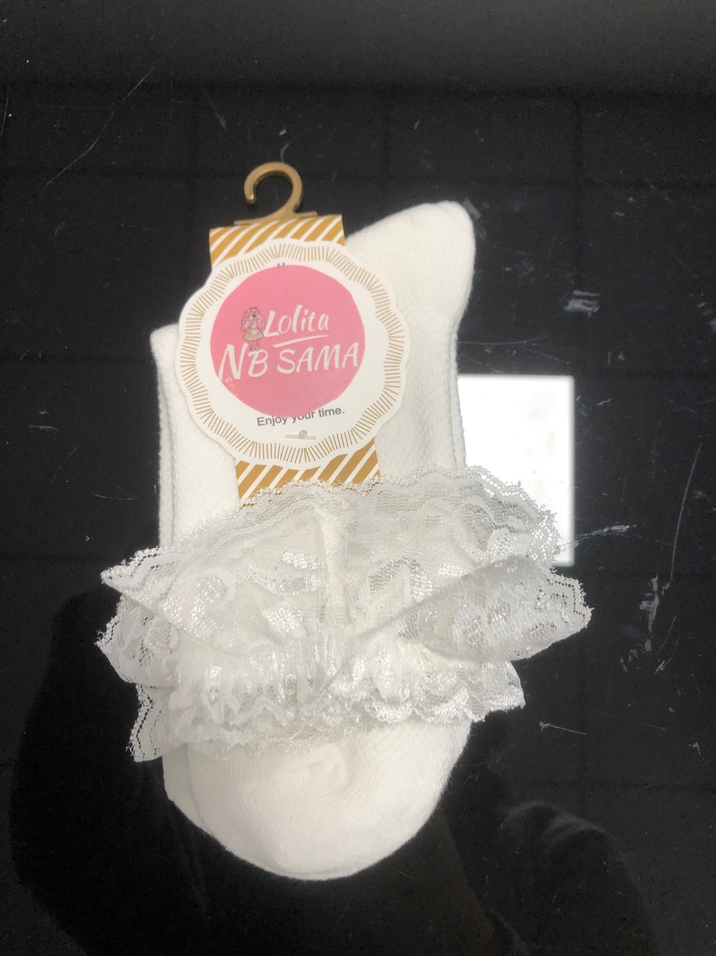 Lolita Lace Socking Sweet Retro Frilly Ruffle Cotton Princess Socks