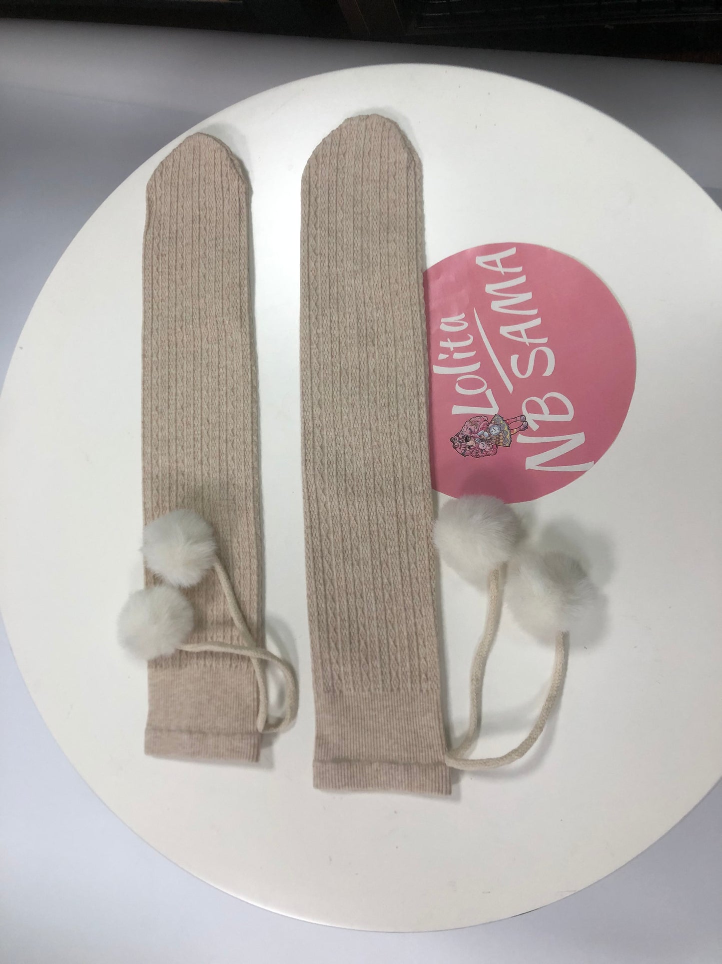 Sweet Lolita Stockings With Small Pom Poms