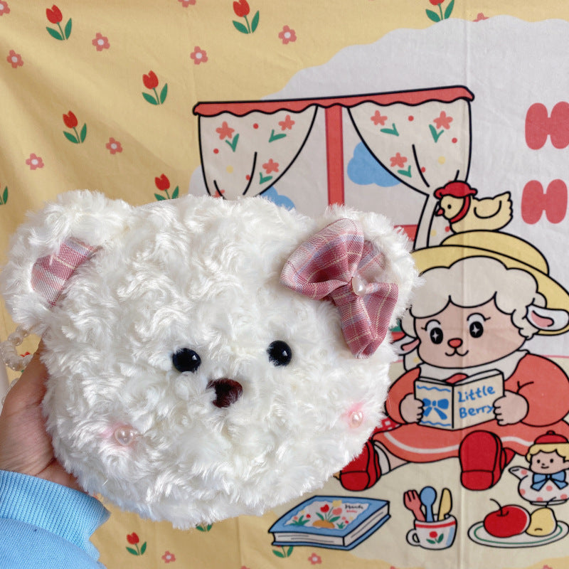 Bow Knot Bear Lolita Pearl Cross-body Bag