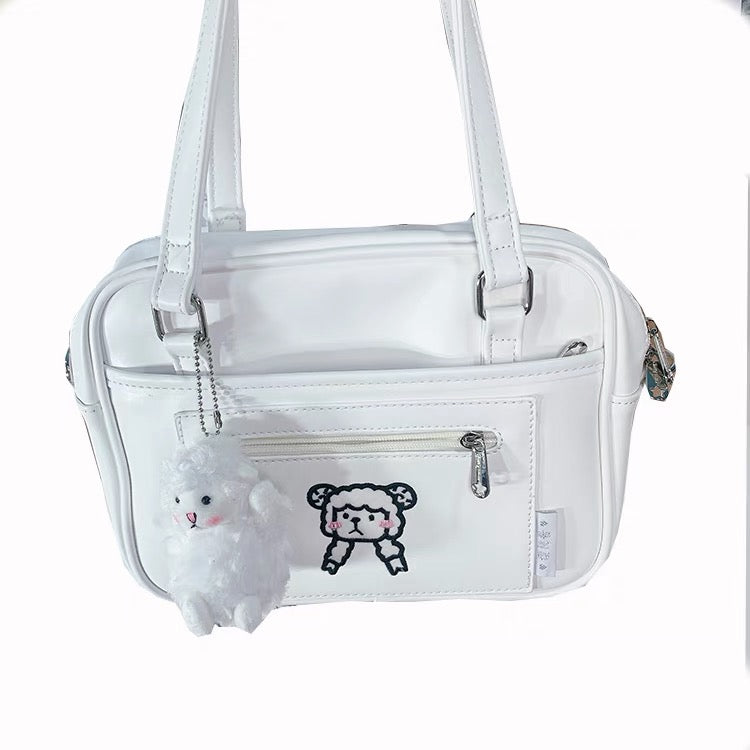 Sheep Solid Handbag By Cherry Studio