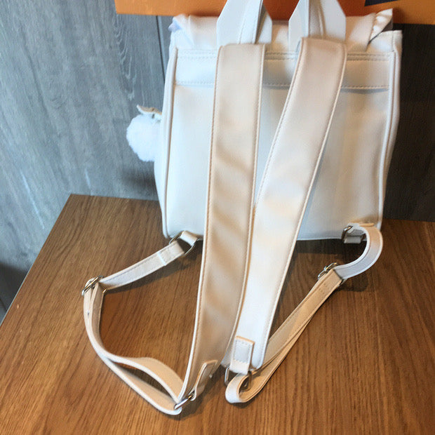 Cute White Cat Backpack
