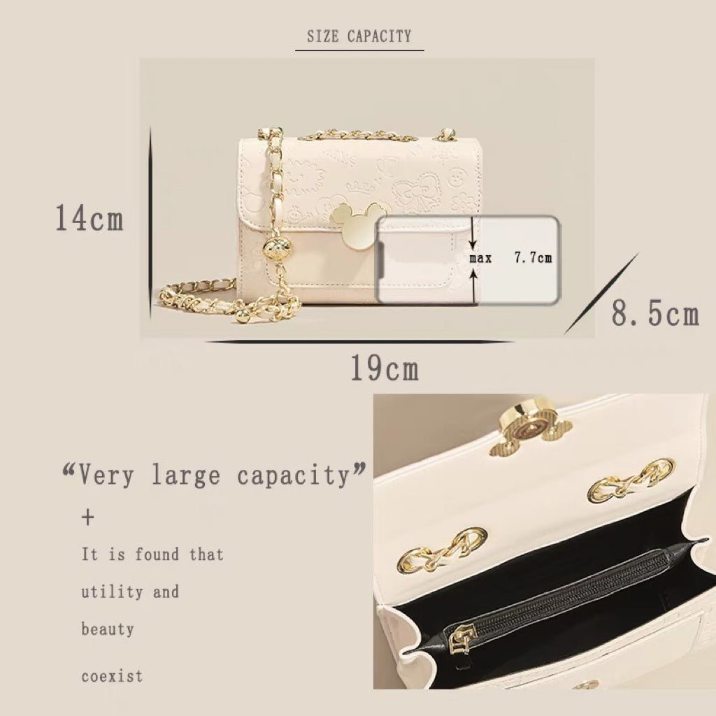 Lovely Lolita Embossed Small Square Handbag/Cross-body Bag