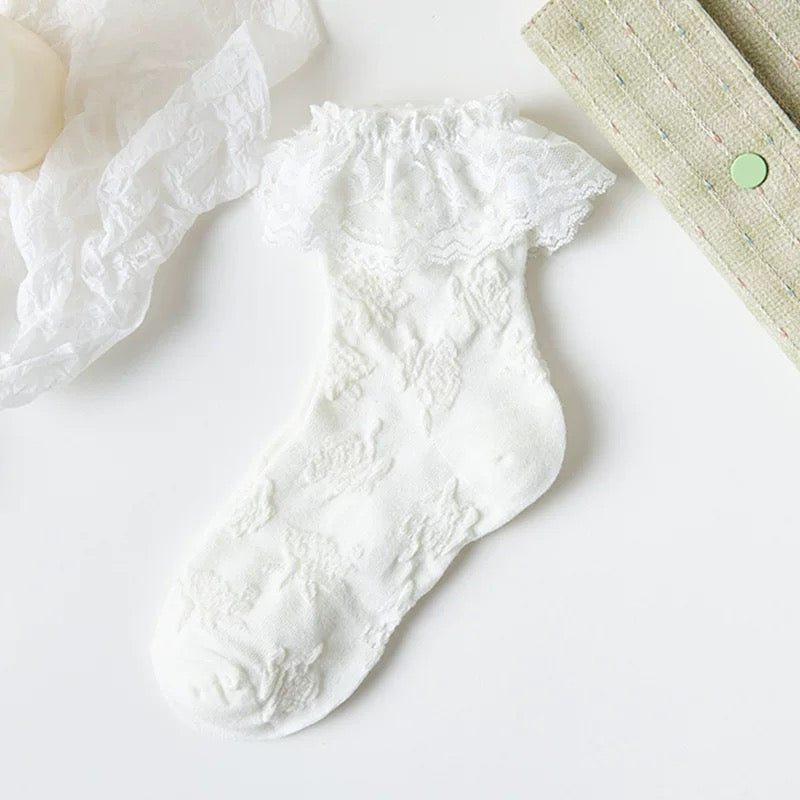 Cute Kawaii With Bows Knee Short Socks