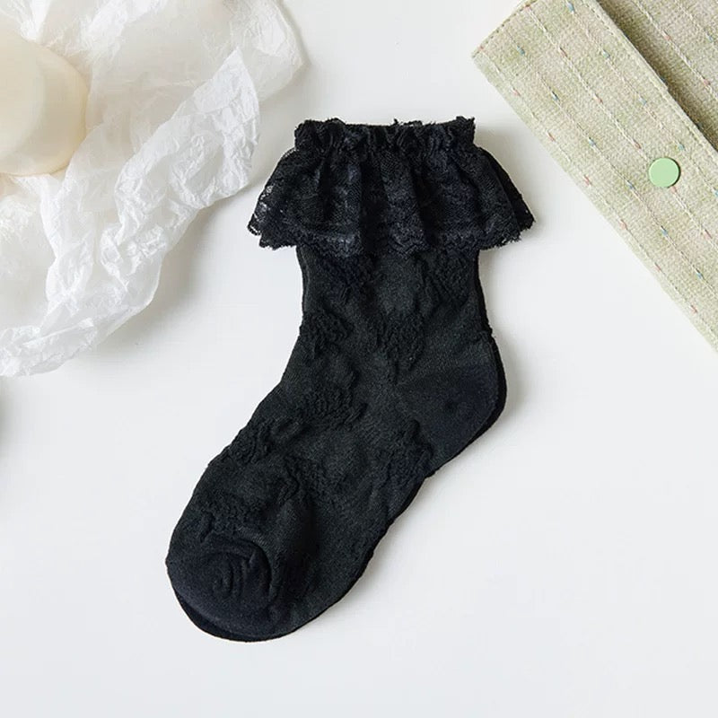 Cute Kawaii With Bows Knee Short Socks