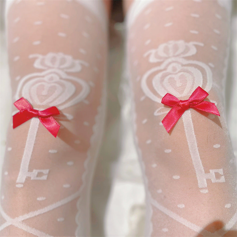 Printed Lolita Knee Stockings