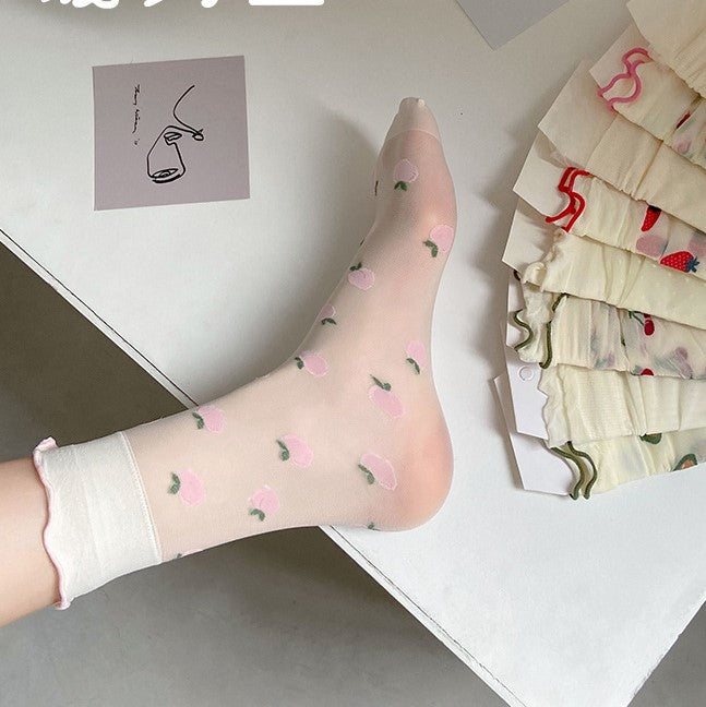 Lovely Fruit Thin Lolita Socks