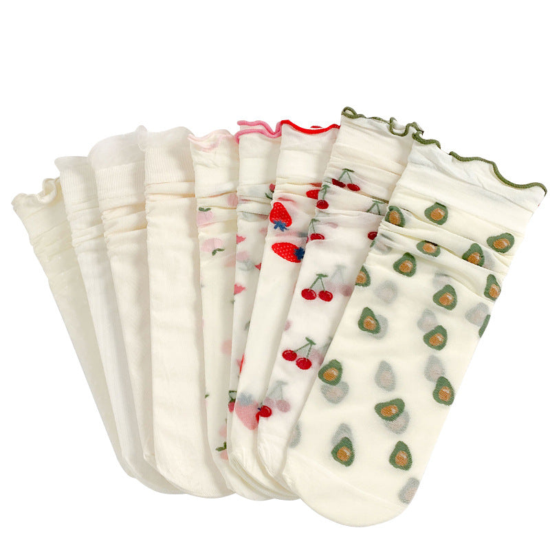Lovely Fruit Thin Lolita Socks
