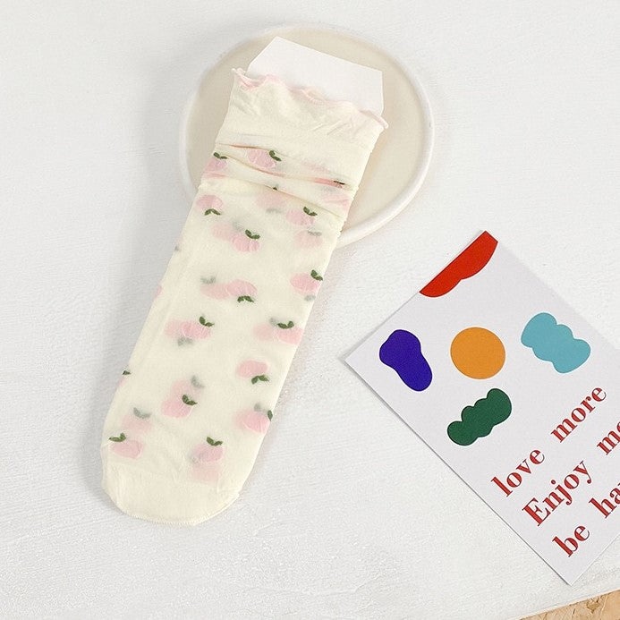 Lovely Fruit Thin Lolita Socks