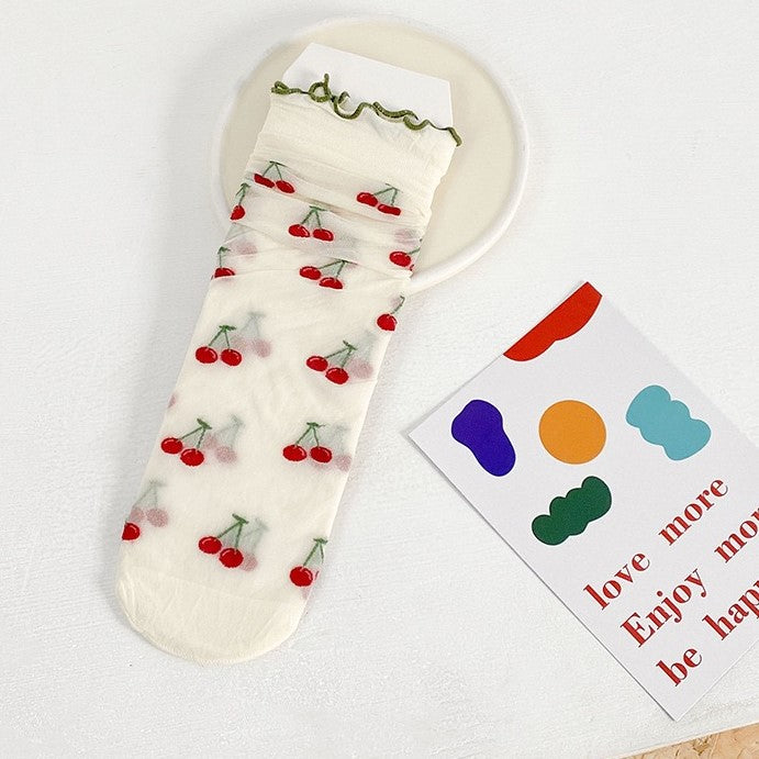Lovely Fruit Thin Lolita Socks