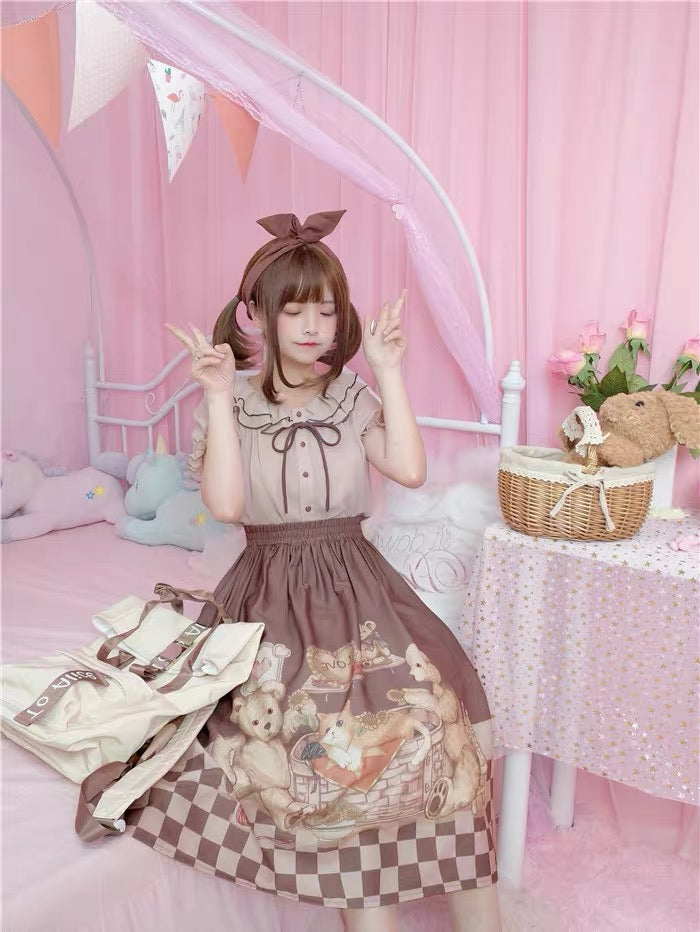 SK♥ Ready to Ship♥Teddy Bear ♥ Classic Lolita Dress SK