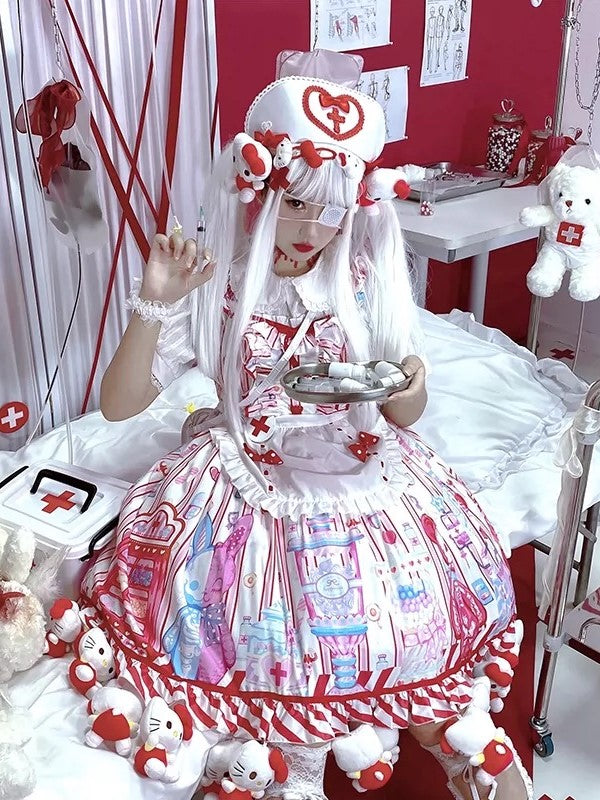 JSK Dress♥Ready to Ship♥Sweetie Hospital♥ Sweet Lolita Dress