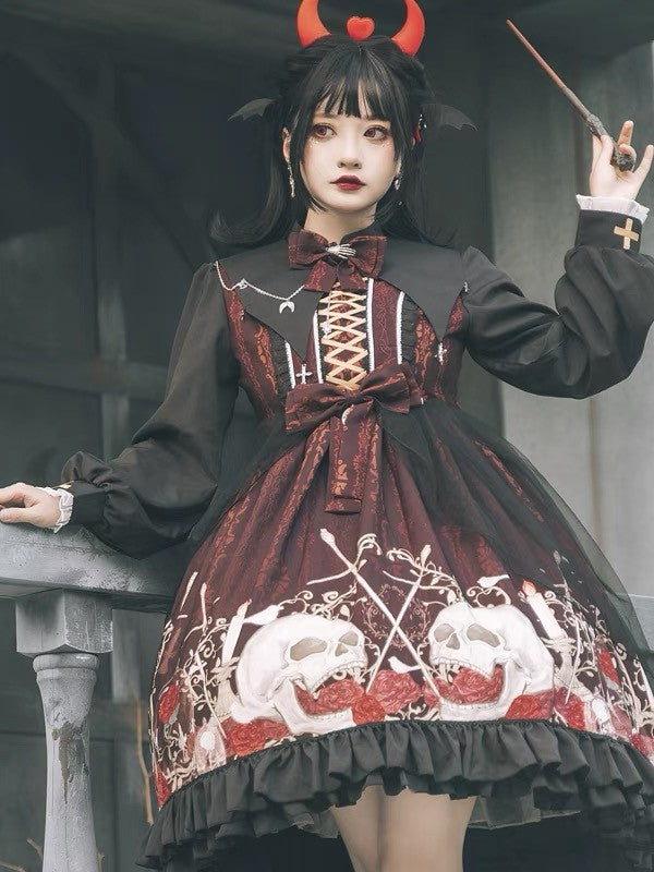 OP Dress♥Ready to Ship♥I‘m ’Skeletonized♥Gothic Lolita Dress
