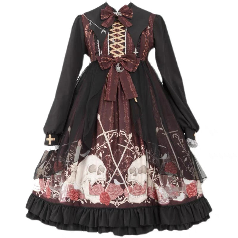 OP Dress♥Ready to Ship♥I‘m ’Skeletonized♥Gothic Lolita Dress