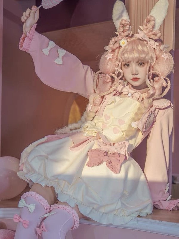 JSK Dress & Coat♥Ready to Ship♥Milky Puffs♥Kawaii Lolita Dress