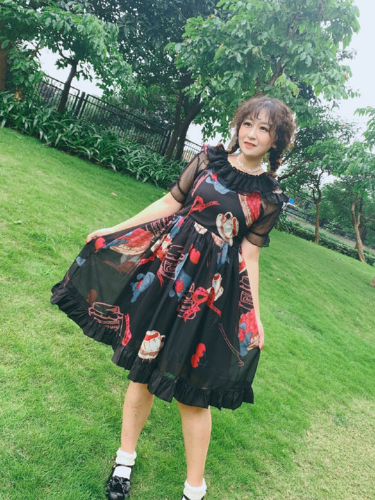 Summer Lolita Classic Lolita Falbala Blouse