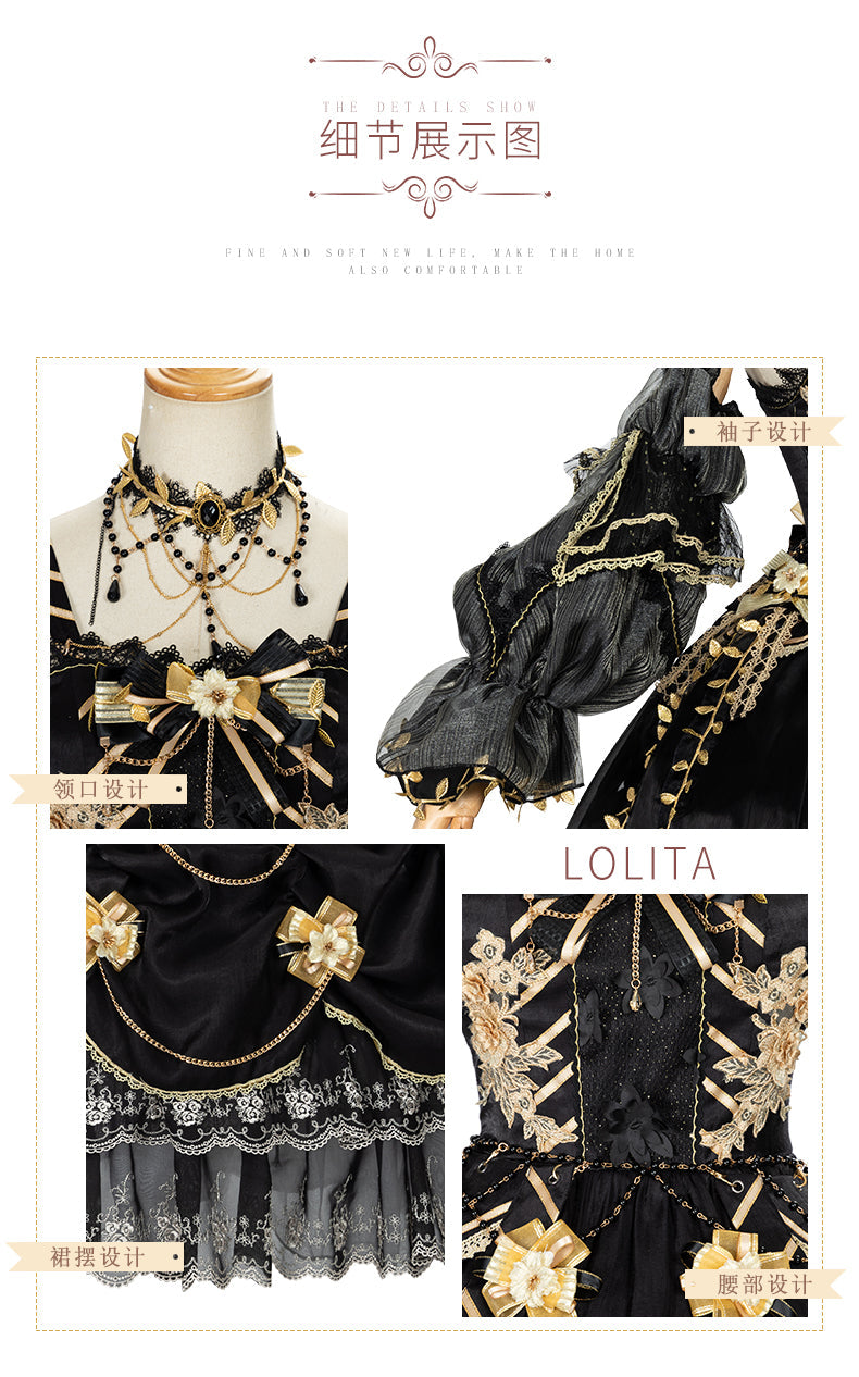 JSK♥Pre-order 4 weeks♥Golden Lily♥Sweet Lolita Dress