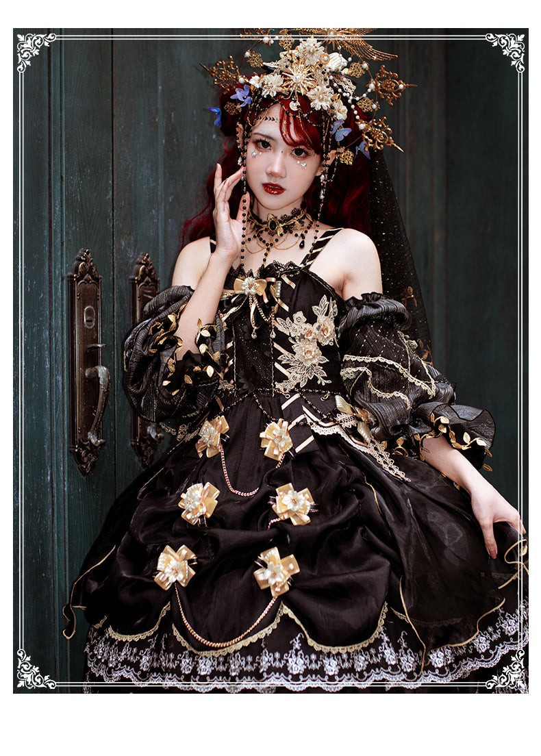 JSK♥Pre-order 4 weeks♥Golden Lily♥Sweet Lolita Dress