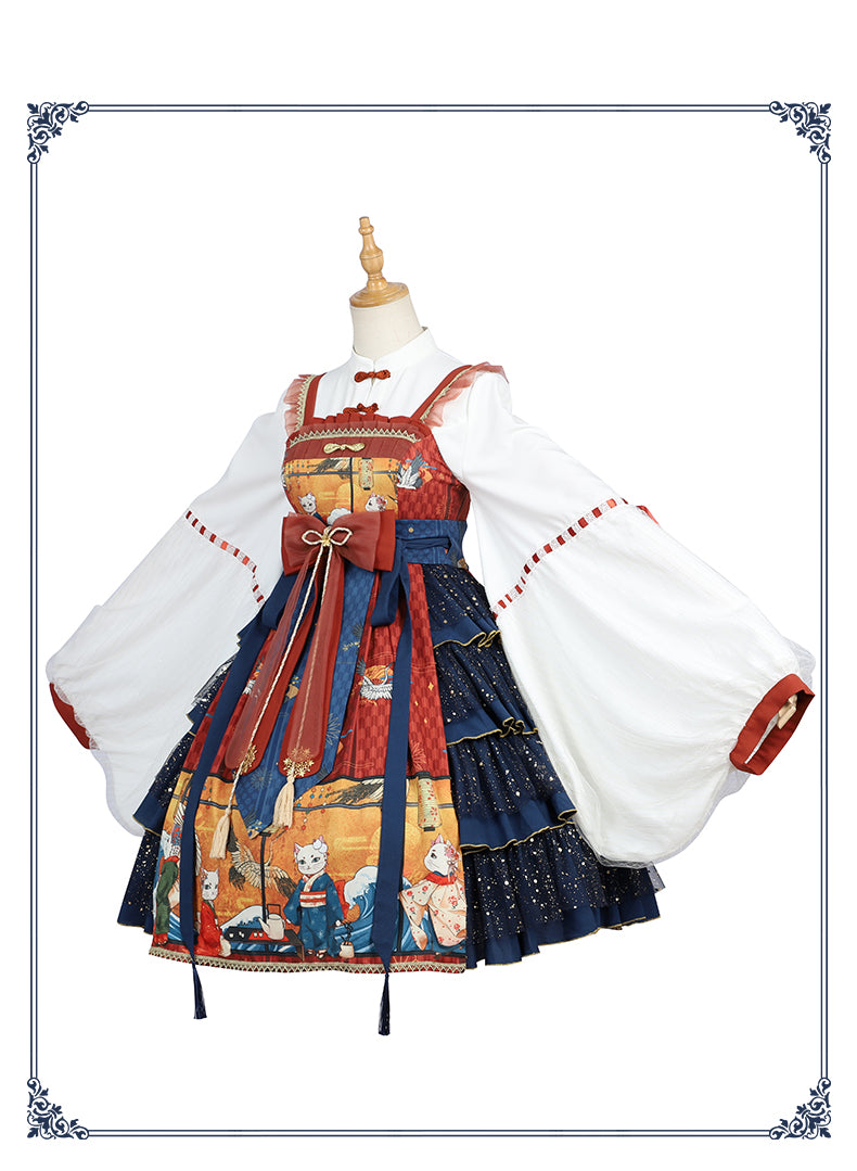 OP♥Pre-order 4 weeks♥Ukiyo Record♥Sweet Lolita Dress