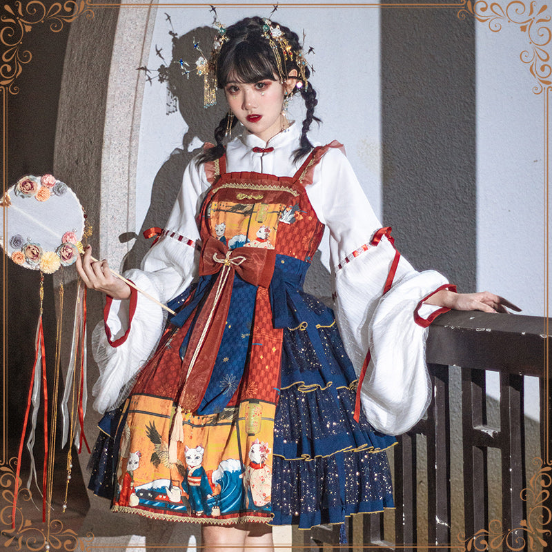 OP♥Pre-order 4 weeks♥Ukiyo Record♥Sweet Lolita Dress