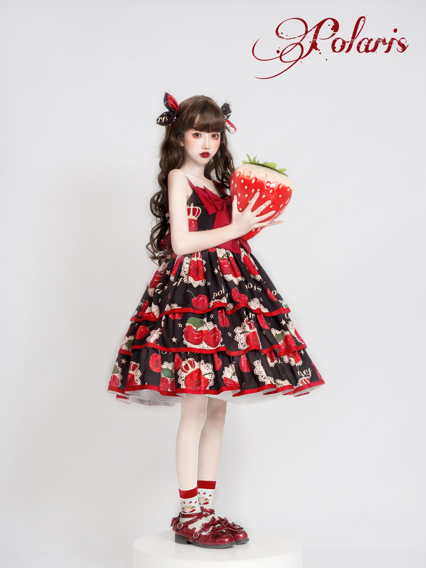 JSK♥ Ready to Ship♥Cherry Crown♥ Sweet Lolita Dress JSK