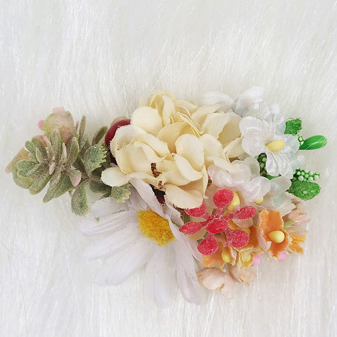 Lolita Straw Yellow Hair Accessories Cute Headbands Brooch Bracelets