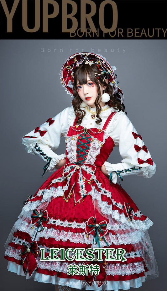JSK Set♥Ready to Ship♥Leicester Christmas♥Sweet Lolita Dress