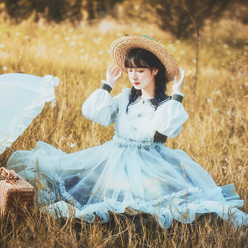 OP♥Ready to Ship♥Shimmer Oil Painting♥Sweet Lolita Dress