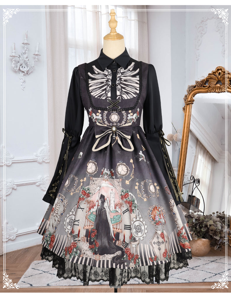 OP♥Pre-order 4 weeks♥Black Fairytale♥Gothic Lolita Dress