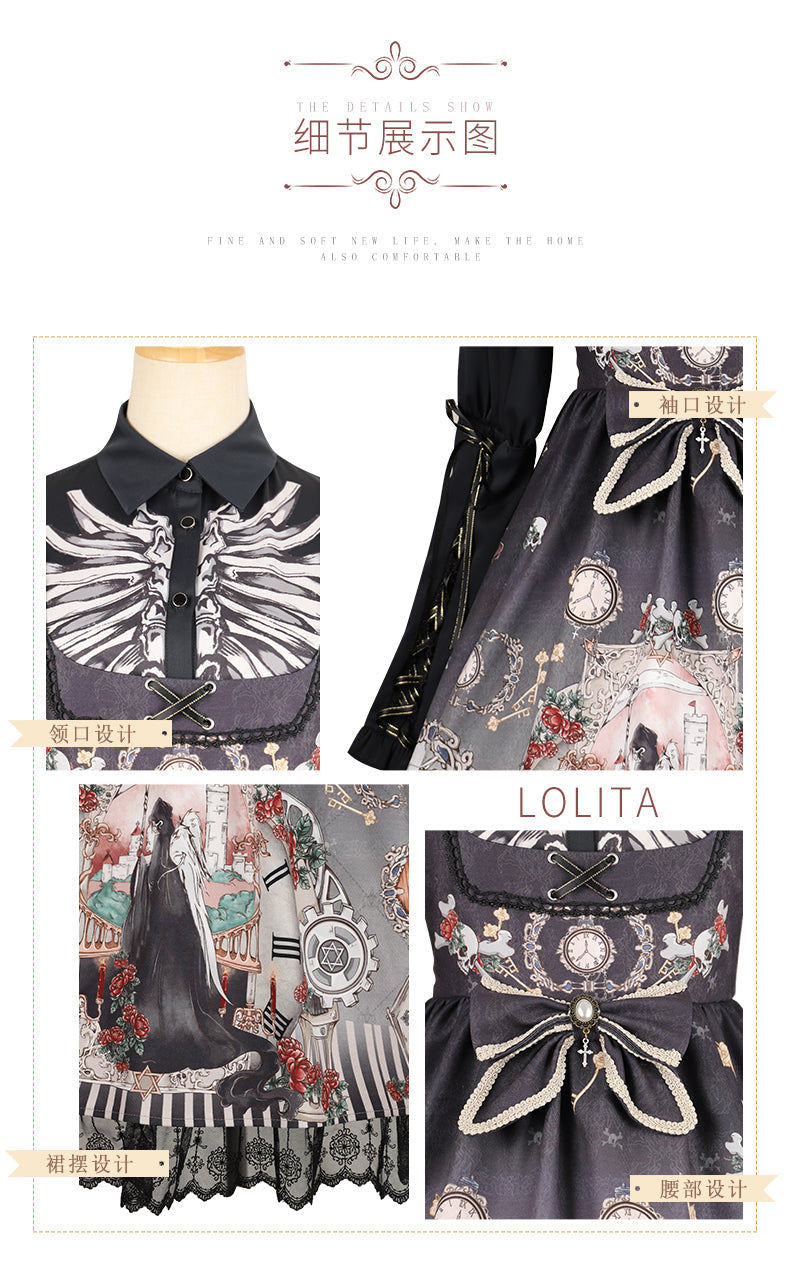 OP♥Pre-order 4 weeks♥Black Fairytale♥Gothic Lolita Dress
