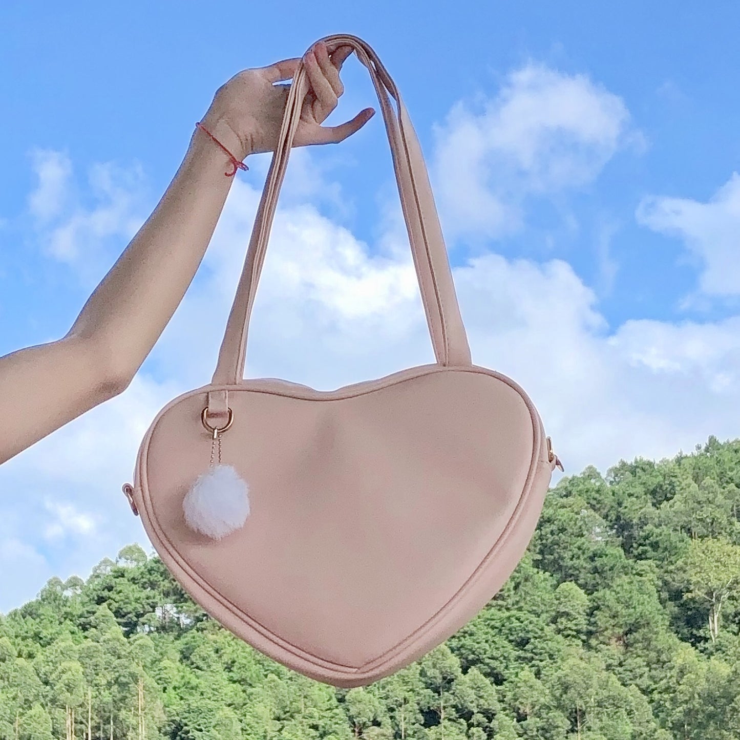 Lolita Love Shaped Leather Bag Carrying Or Shoulder Bag