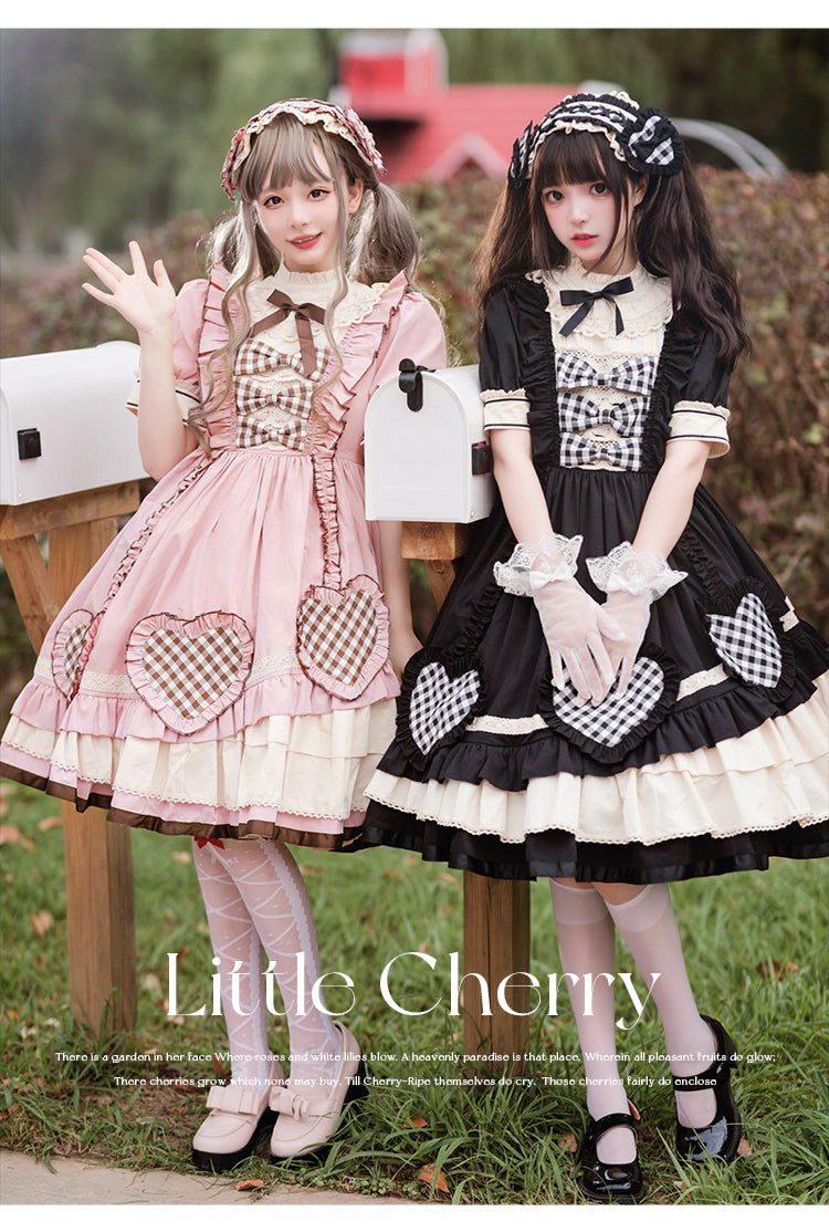 OP ♥Ready to Ship♥  To My Little Cherry ♥  Sweet Lolita Long Sleeve Dress