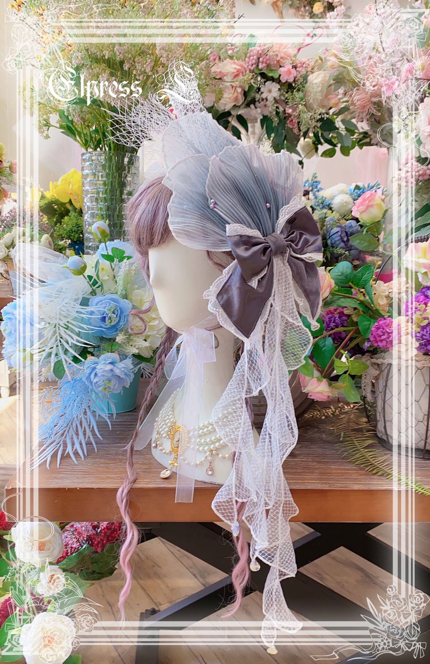 JSK Set♥Ready to Ship♥Fish Scale♥Elegant Hime Lolita Dress