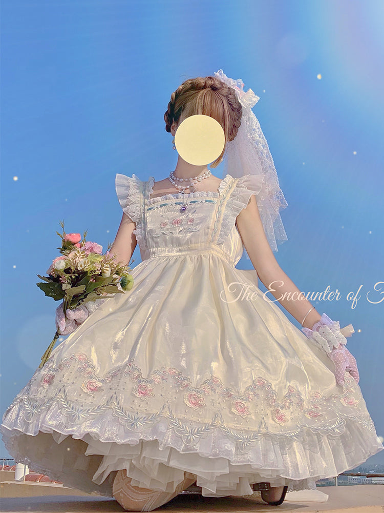 JSK♥Ready to Ship♥Flower Encounter♥Sweet Lolita Dress