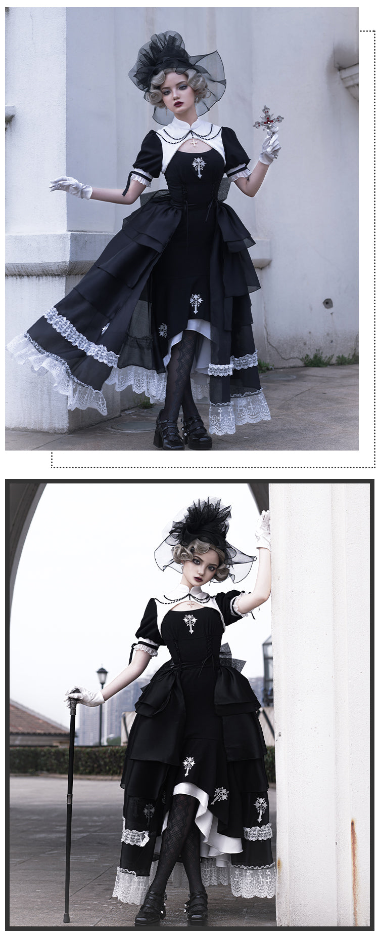 OP♥Ready to Ship♥Prayer of the Dead♥Gothic Lolita Dress