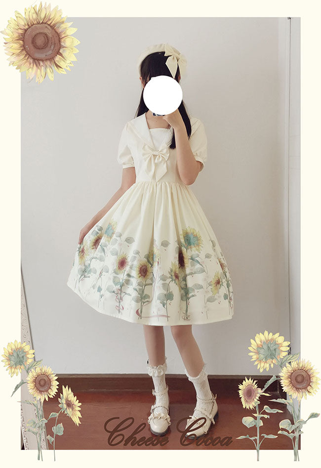 OP♥Ready to Ship♥Sunflower♥Sweet Lolita Dress