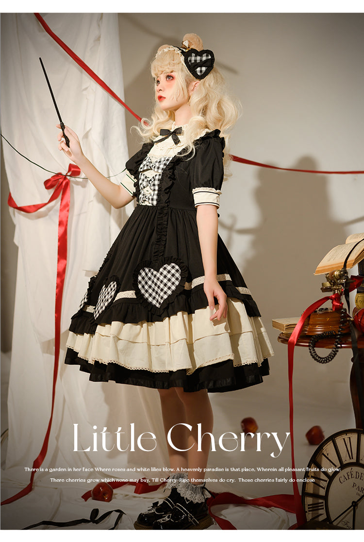 OP ♥Ready to Ship♥  To My Little Cherry ♥  Sweet Lolita Long Sleeve Dress