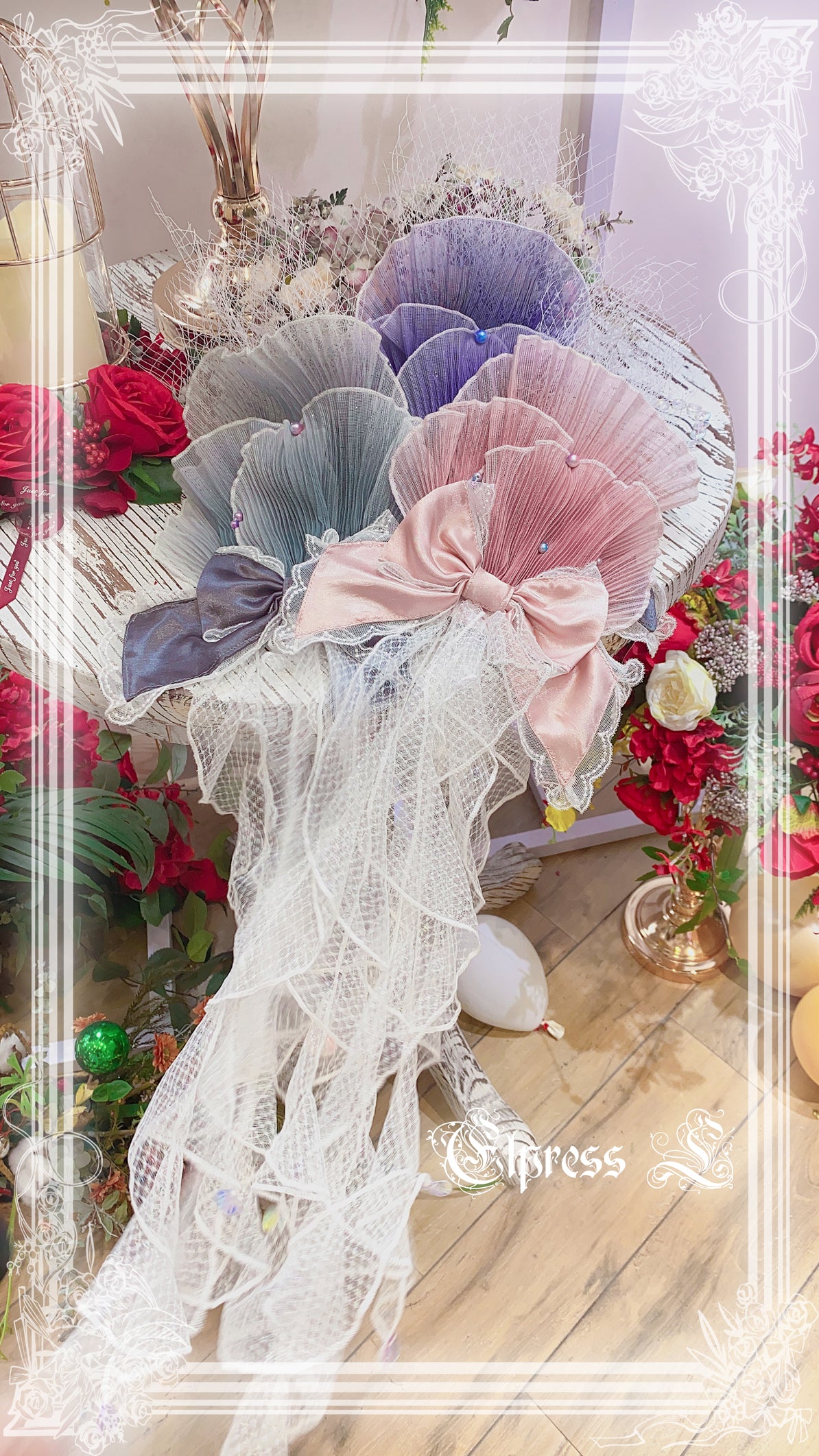 JSK Set♥Ready to Ship♥Fish Scale♥Elegant Hime Lolita Dress