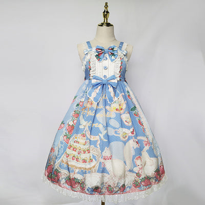 JSK ♥Ready to Ship♥Strawberry Cat♥ Sweet Lolita JSK Dress
