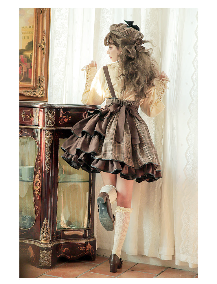 SK♥ Ready to Ship♥Vanilla Latte Little Detective♥ Classic Lolita Dress