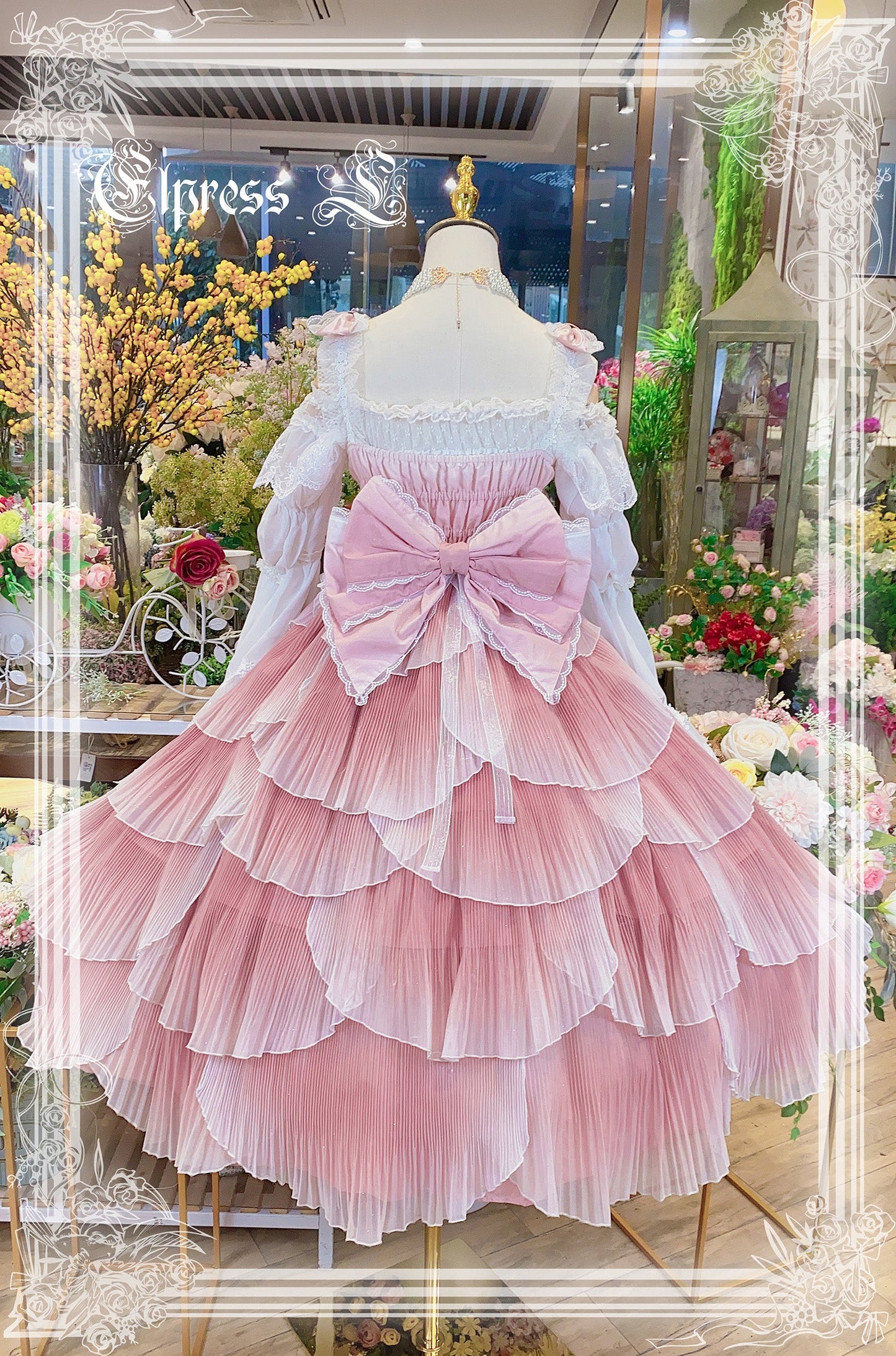 JSK Set♥Ready to Ship♥Fish Scale♥Elegant Hime Lolita Dress