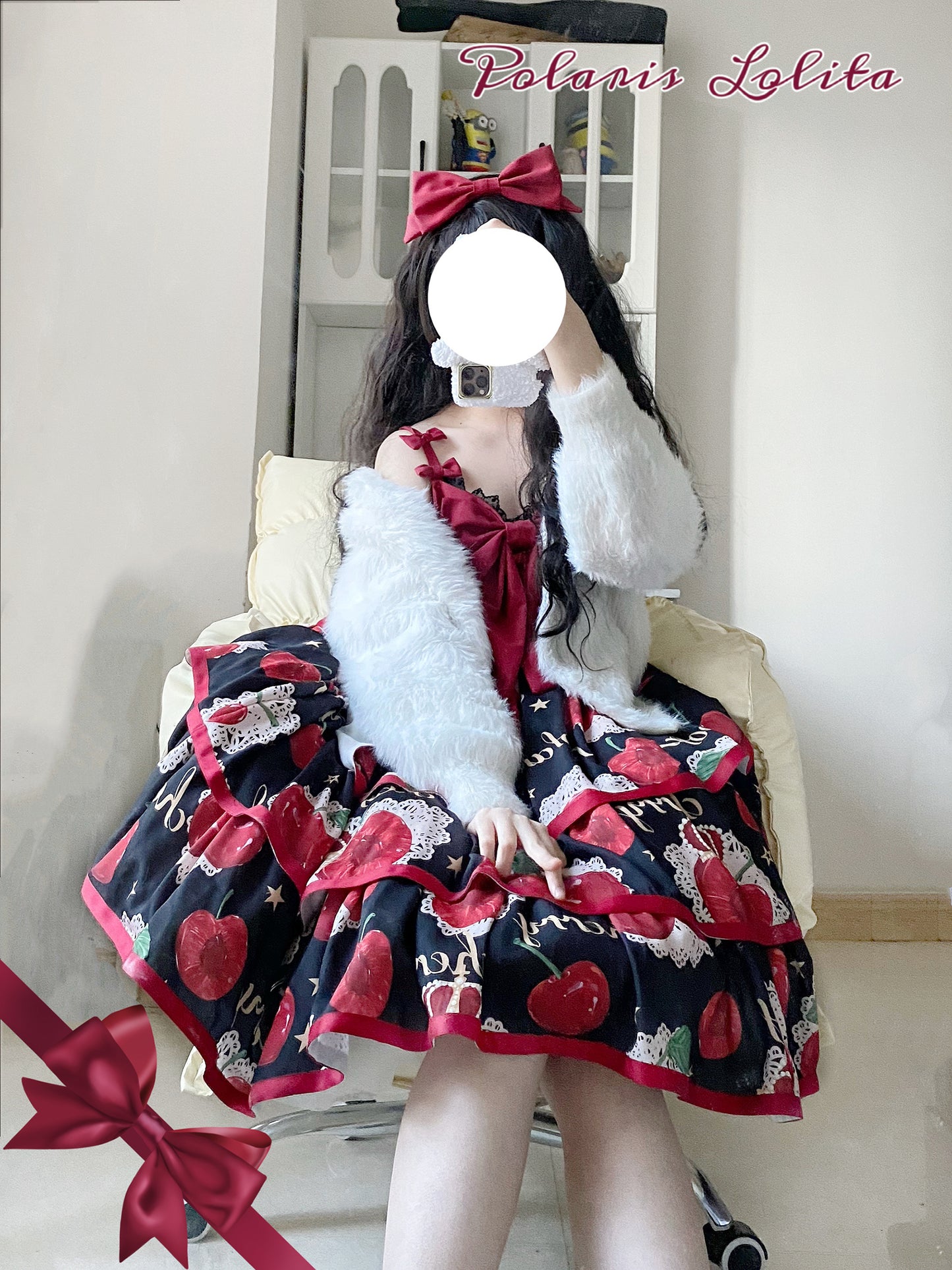 JSK♥ Ready to Ship♥Cherry Crown♥ Sweet Lolita Dress JSK