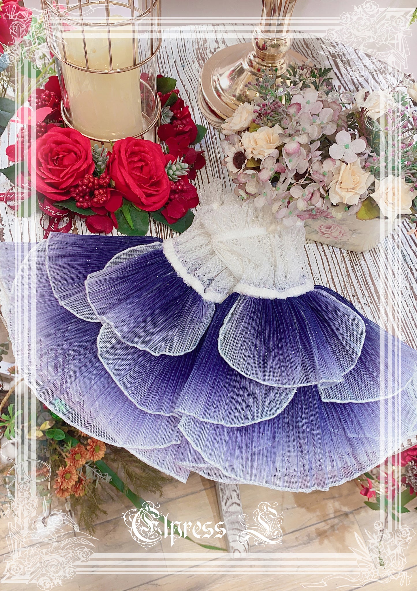 JSK Set♥Ready to Ship♥Fish Scale♥Elegant Hime Lolita Dress
