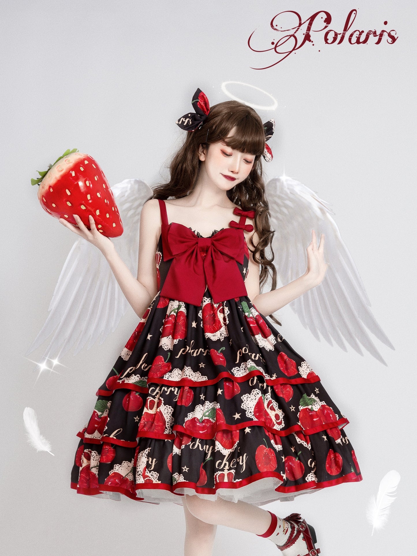 JSK♥ Ready to Ship♥Cherry Crown♥ Sweet Lolita Dress JSK